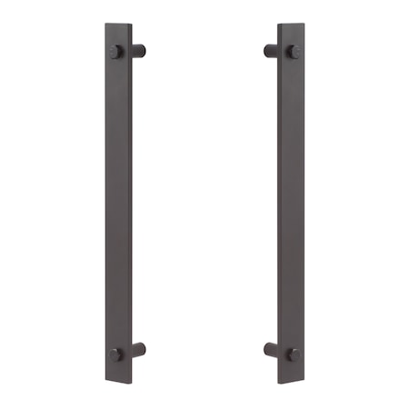 Sure-Loc Hardware Sure-Loc Hardware Barn Track Adjustable Roller Guide, Wall Mounted, Flat Black BARN-RGD2 FBL